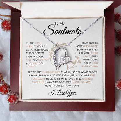 To My Soulmate | One Wish | Forever Love Necklace | Flower Ring