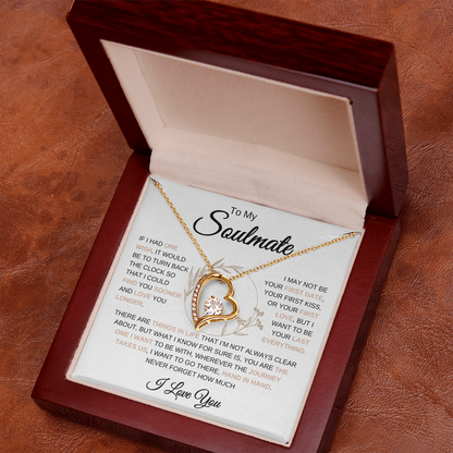 To My Soulmate | One Wish | Forever Love Necklace | Flower Ring