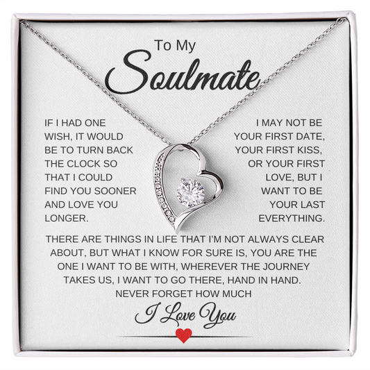 To My Soulmate | One Wish | Forever Love Necklace