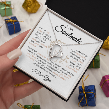 To My Soulmate | One Wish | Forever Love Necklace | Flower Ring