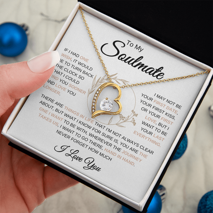 To My Soulmate | One Wish | Forever Love Necklace | Flower Ring