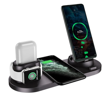 Wireless 6 In 1 Charging Dock Station