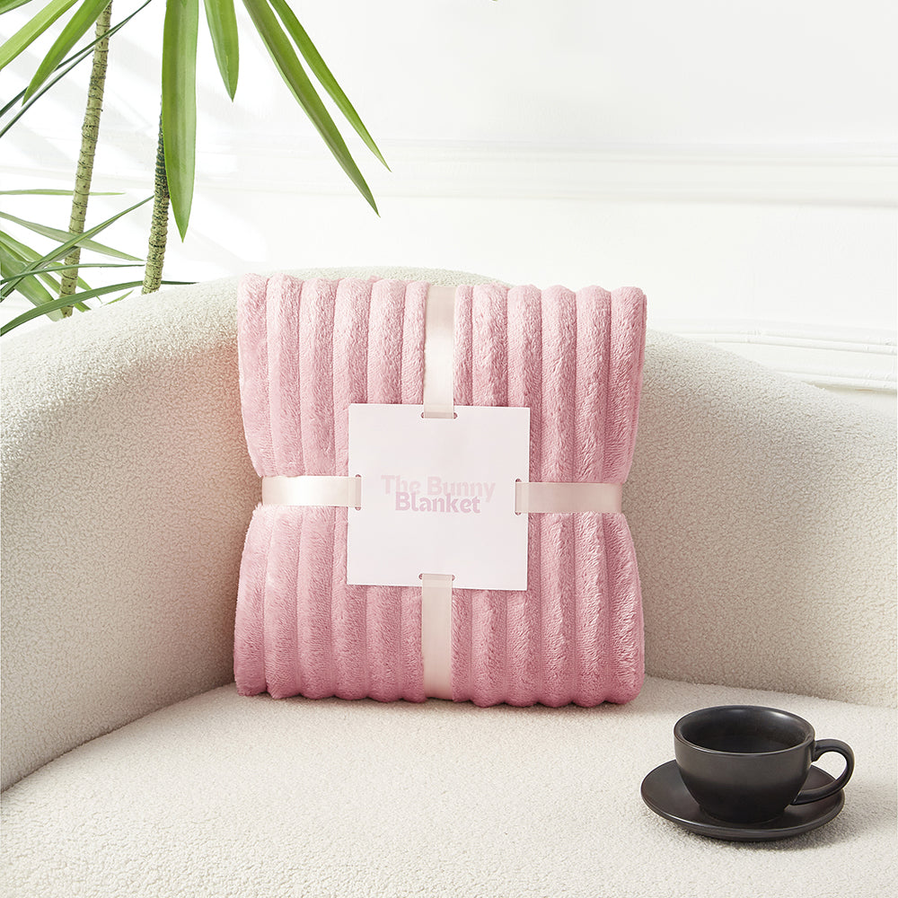 Cloud Comfort Bunny Fleece Blanket