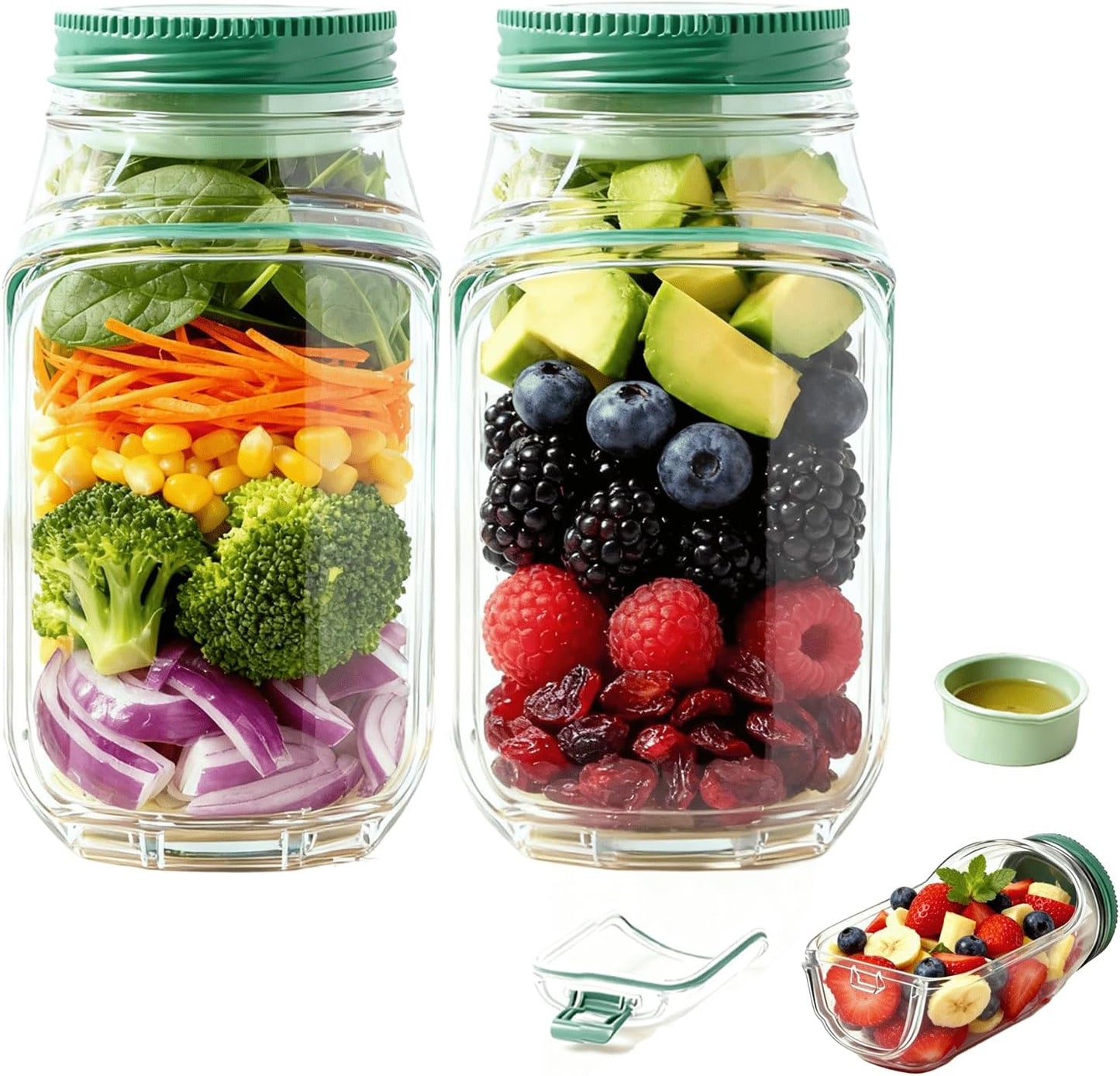 FreshFit Mason Salad Jar Pack